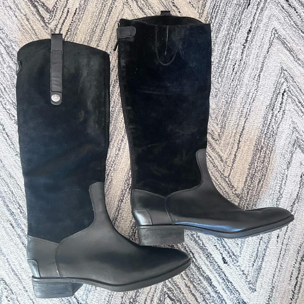 Vince Camuto black riding boots size 9